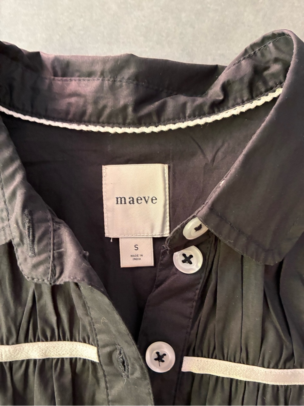 Maeve for Anthropologie The Leandra Shirred Yoke Blouse - Picture 5 of 11